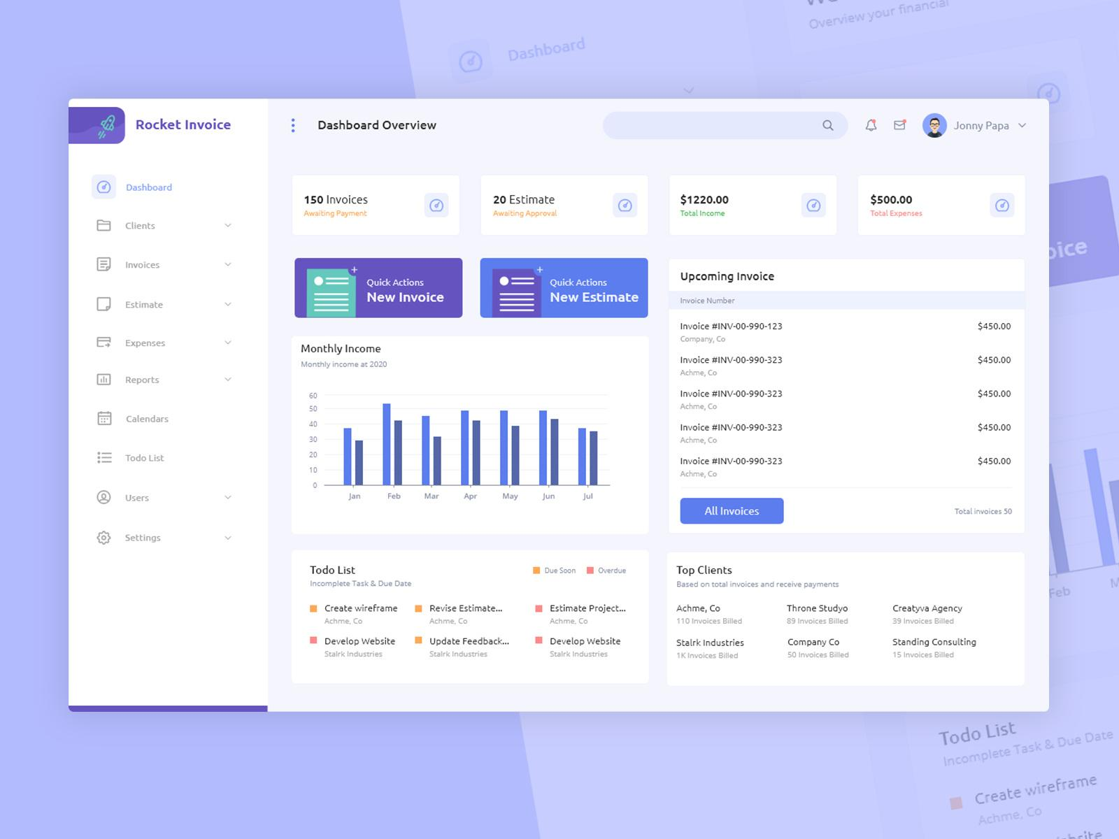 Fintech Billing Dashboard